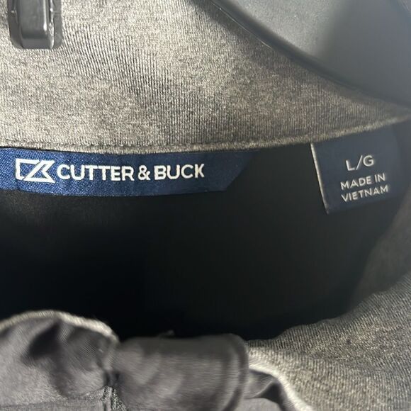 🔥🏈 OKLAHOMA STATE COWBOYS Cutter & Buck Lightweight Quarter Zip Pullover Sz L - Picture 6 of 9